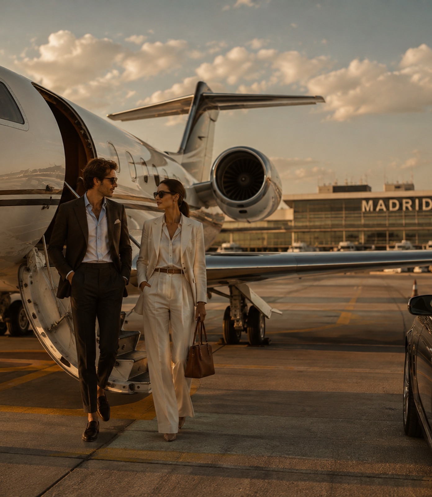 Private jet for rent in Madrid
