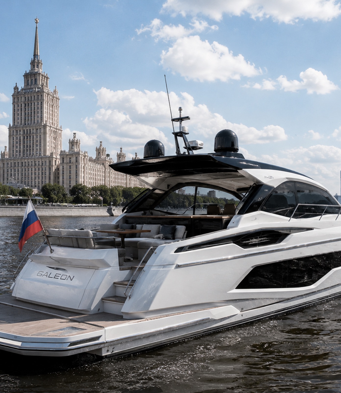Luxury yachts for rent in Moscow