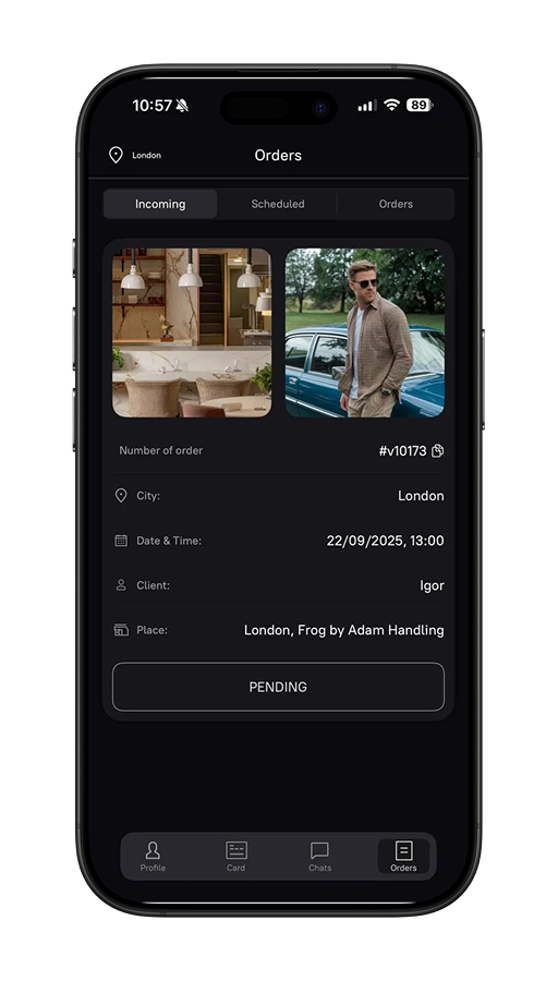 Accepting a tour — скриншот 2